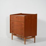 Scandinavian teak vanity chest, 1950s/60s