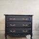 Commode vintage relookée noir