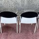 4 Steelcase brown/beige meeting/office chairs with metal base