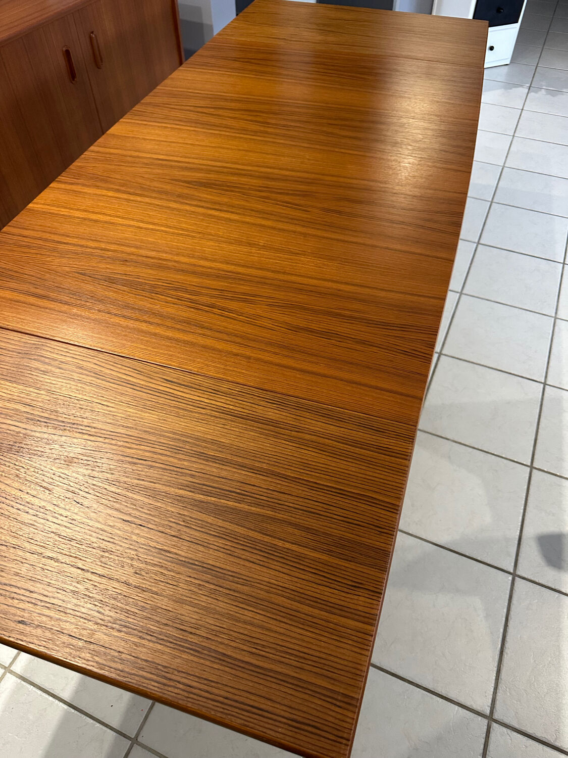 Vintage 1970s extendable Scandinavian teak table