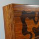 Boîte en bois vintage faite à la main avec des incrustations