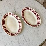 Duo of raviers Badonviller model "Barbizon" 30s