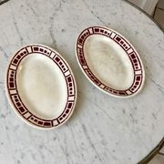 Duo of raviers Badonviller model "Barbizon" 30s