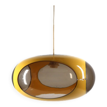 Suspension UFO Space Age yellow by Luigi Colani for Massiv, Belgium, 1970