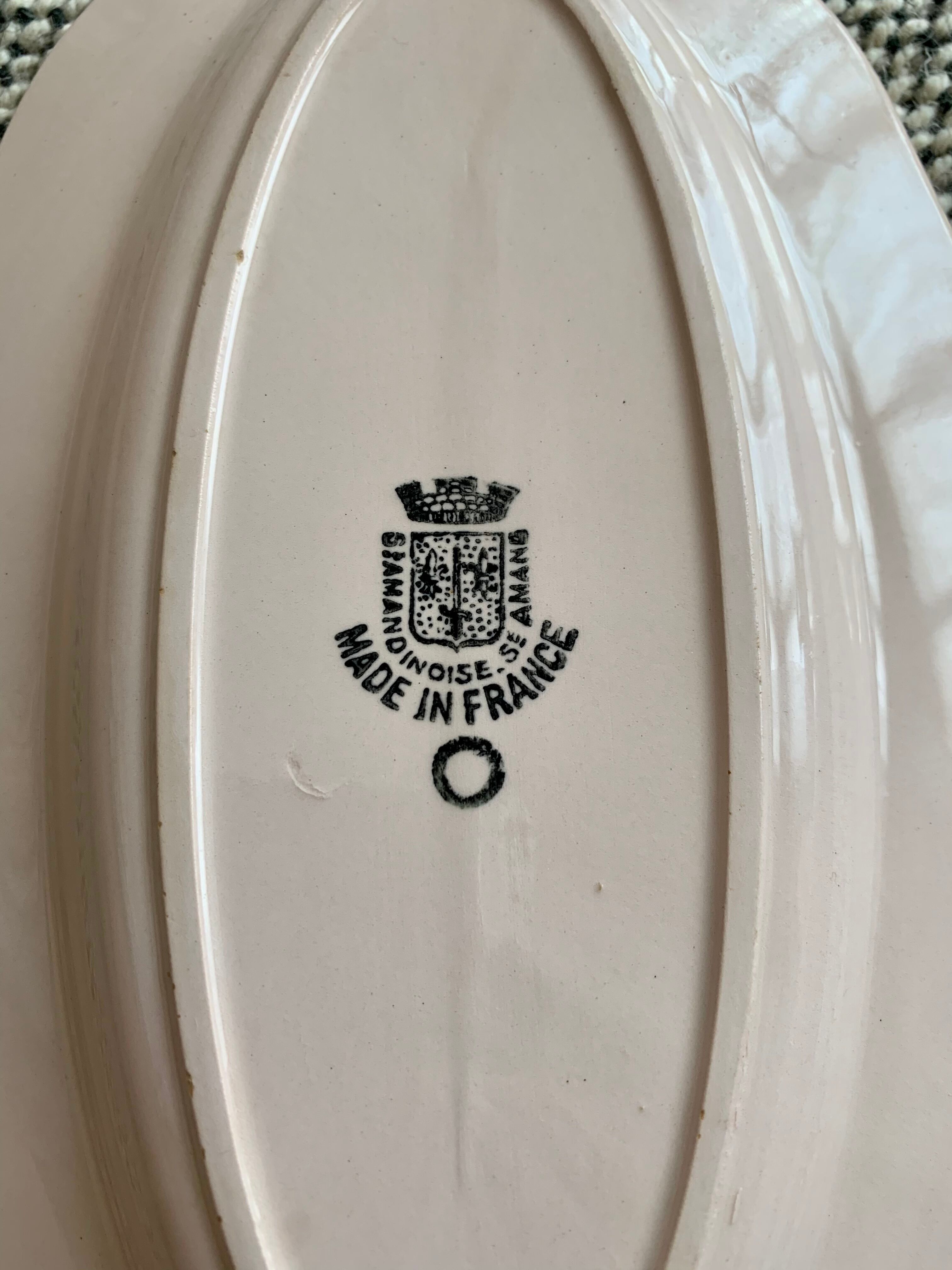 Service dish st Amand Art Deco pale pink