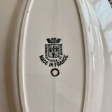 Plat de service st Amand Art Déco rose pâle