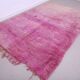 Tapis marocain vintage violet 197 x 296 cm - Tapis en laine berbère - Tapis fait main