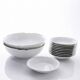 Dessert service Limoges L&Cie Lafarge 12 pieces white porcelain years