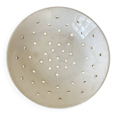Country plate in ivory earthenware from Sarreguemines, serving dish 1900