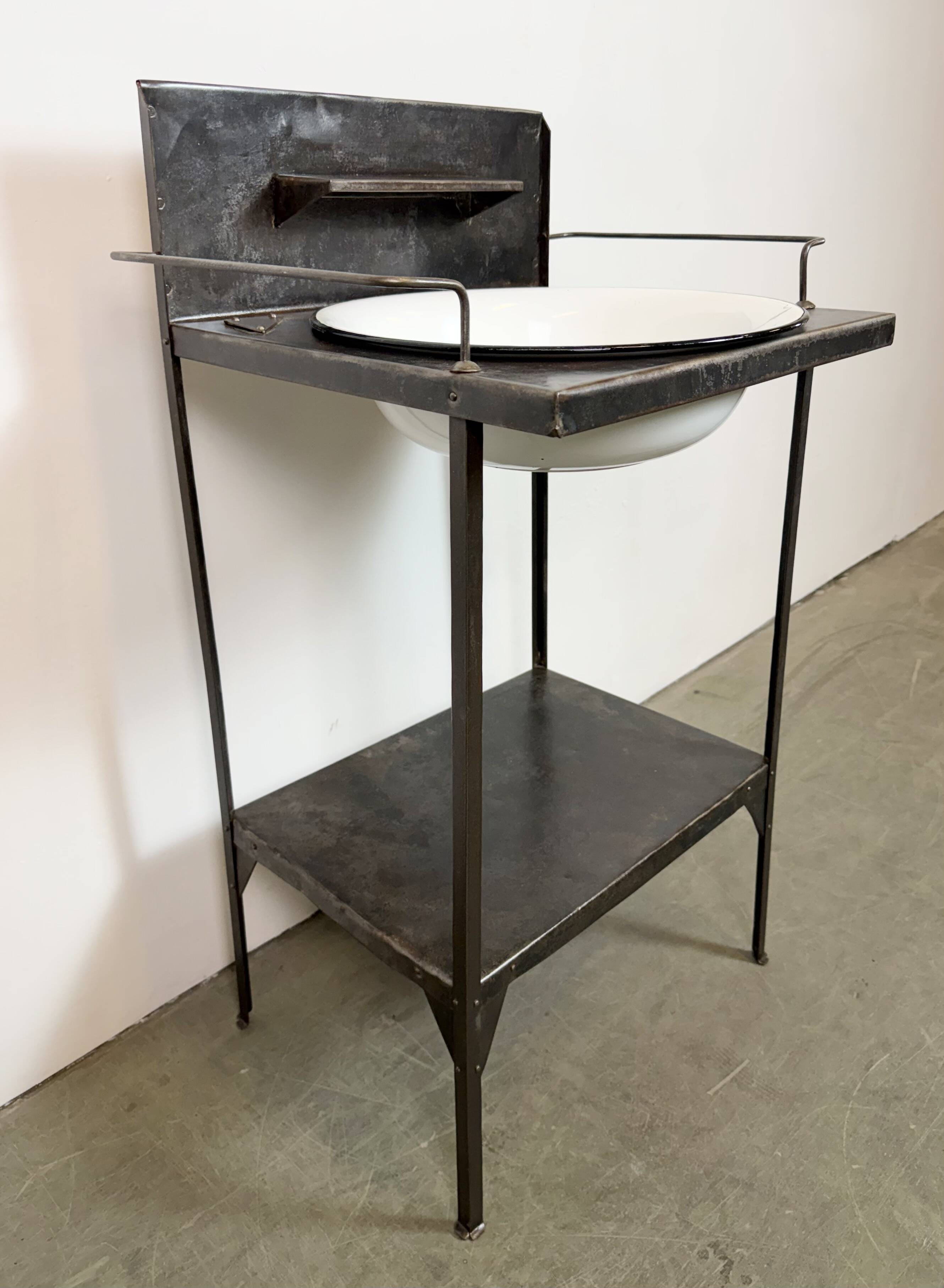 Vintage Industrial Hospital Wash Basin, 1960s