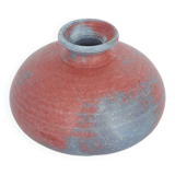 Petit vase de collection scandinave moderne du milieu du siècle en grès bicolore, 1960s