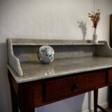 Console ancienne bois et marbre ni