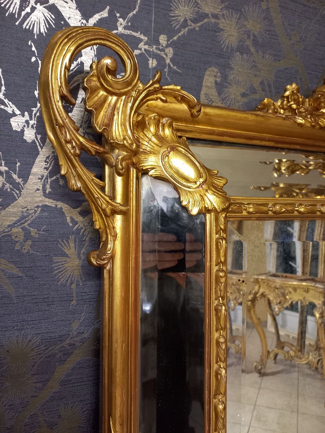 Napoleon III period mirror 163 x 109