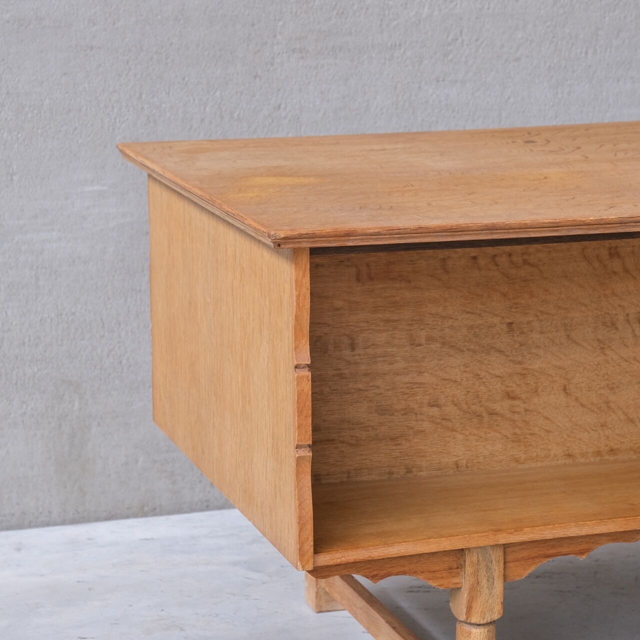 Oak danish mid-century desk