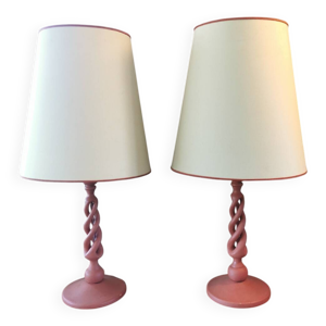 Paire de lampes vintage