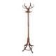 Baumann swivel parrot coat rack, dark wood.