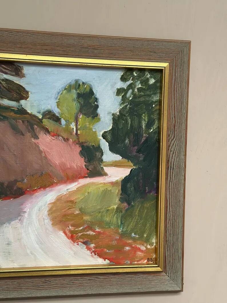 Original Danish Oil on Canvas – “Varm dag, Frankrike”  by Bente Bjerregaard