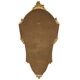 Miroir cranté en or classique Deknudt, biseauté, style Louis XVI, 94 cm