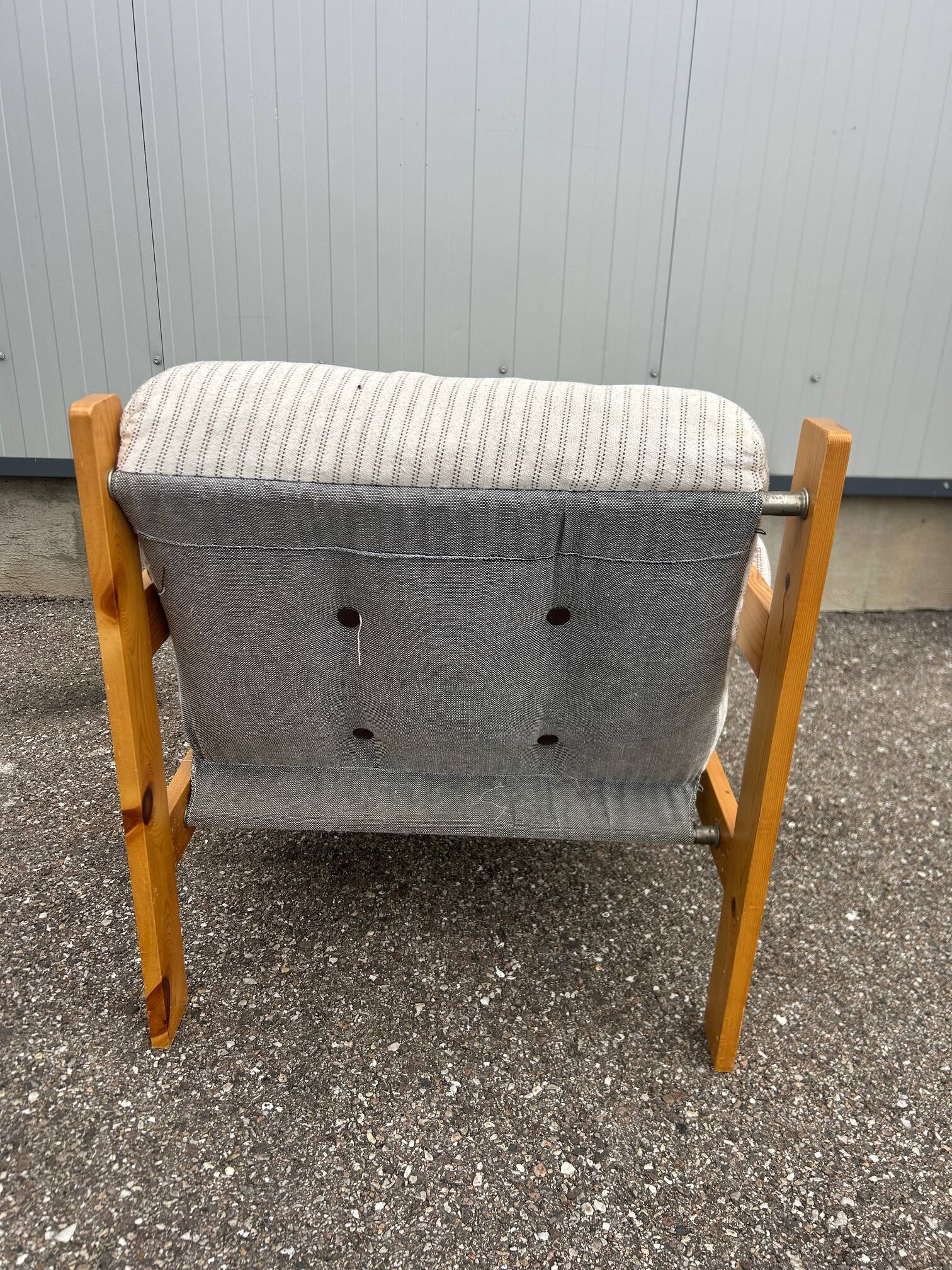 Fauteuil brutaliste design Gillis Lundgren 1976