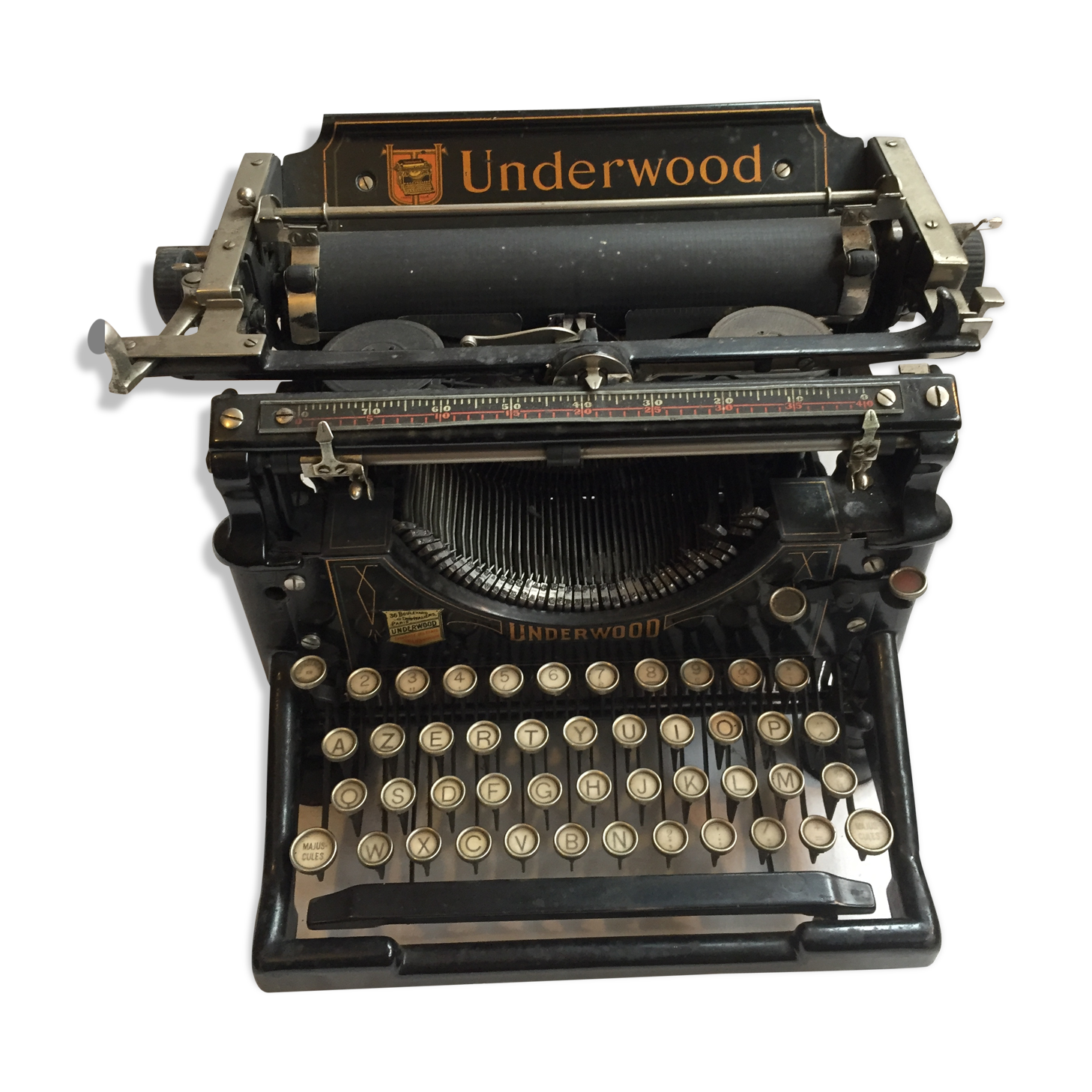 Machine typed Underwood 1910s