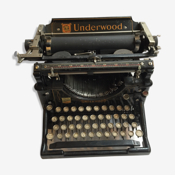 Machine typed Underwood 1910s