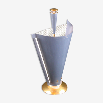 Umbrella holder, brass and pierced metal, France