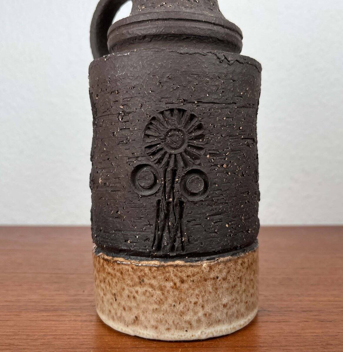 Vase en céramique de studio danois du milieu du siècle, années 1960