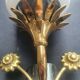 Pair of Art Deco wall sconces from the 1960s.