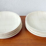 Six plates of Salins 50s