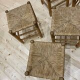 Rustic stools from the 1960