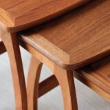 Vintage Teak Nesting Tables – 1960s Design | Nathan Furniture