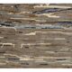 Contemporary "Tulu" Rug in Gray, Blue and Brown Colors
