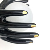 Black vintage hand lamp