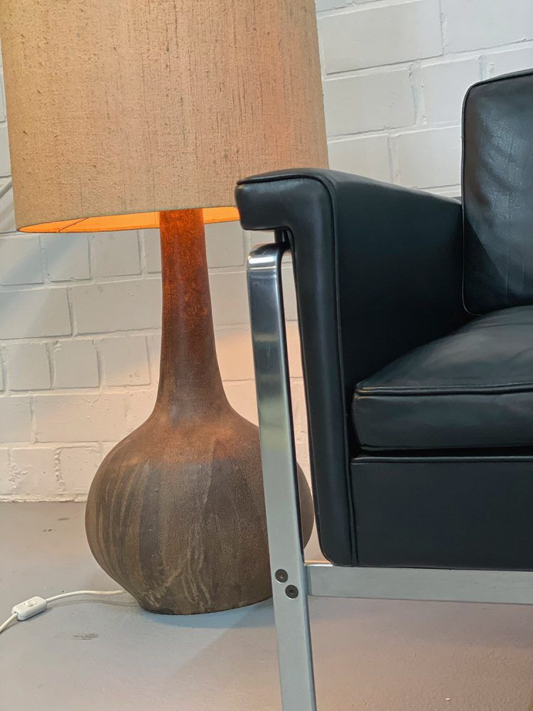 Vintage Italian ceramic floor lamp 60s