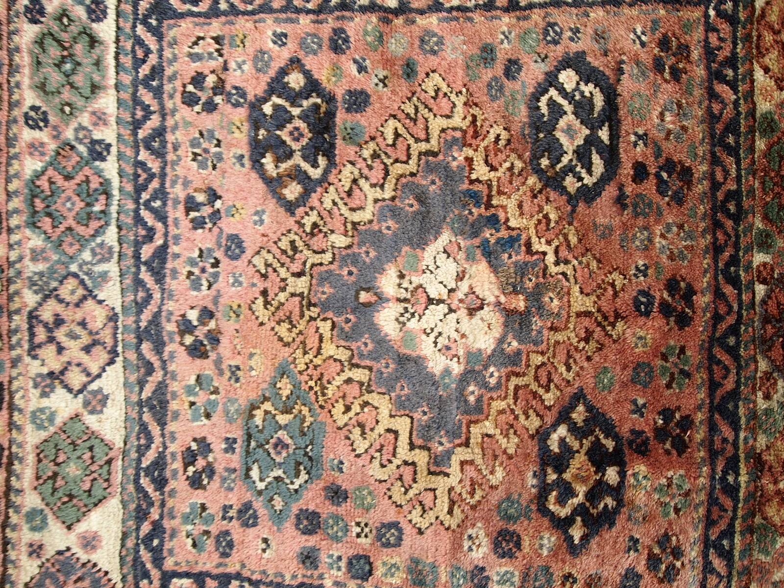 Sac Ancien Kurde Persan Fait Main – Années 1930 – 79 cm x 95 cm