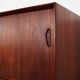 Buffet haut en teck, design danois, années 1970, production : Danemark