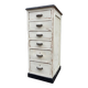 Meuble tiroirs chiffonnier industriel sapin 1950