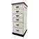 Meuble tiroirs chiffonnier industriel sapin 1950