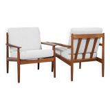 Paire de fauteuils danois vintage par Arne Vodder pour Glostrup 1960