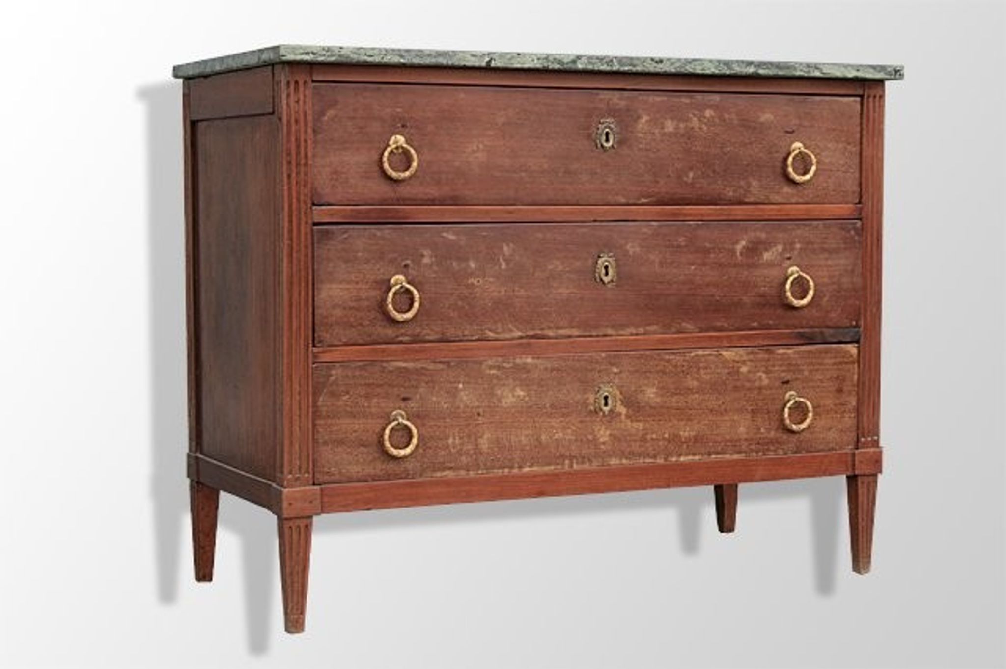 Commode de style Louis XVI en acajou