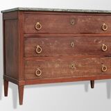 Commode de style Louis XVI en acajou