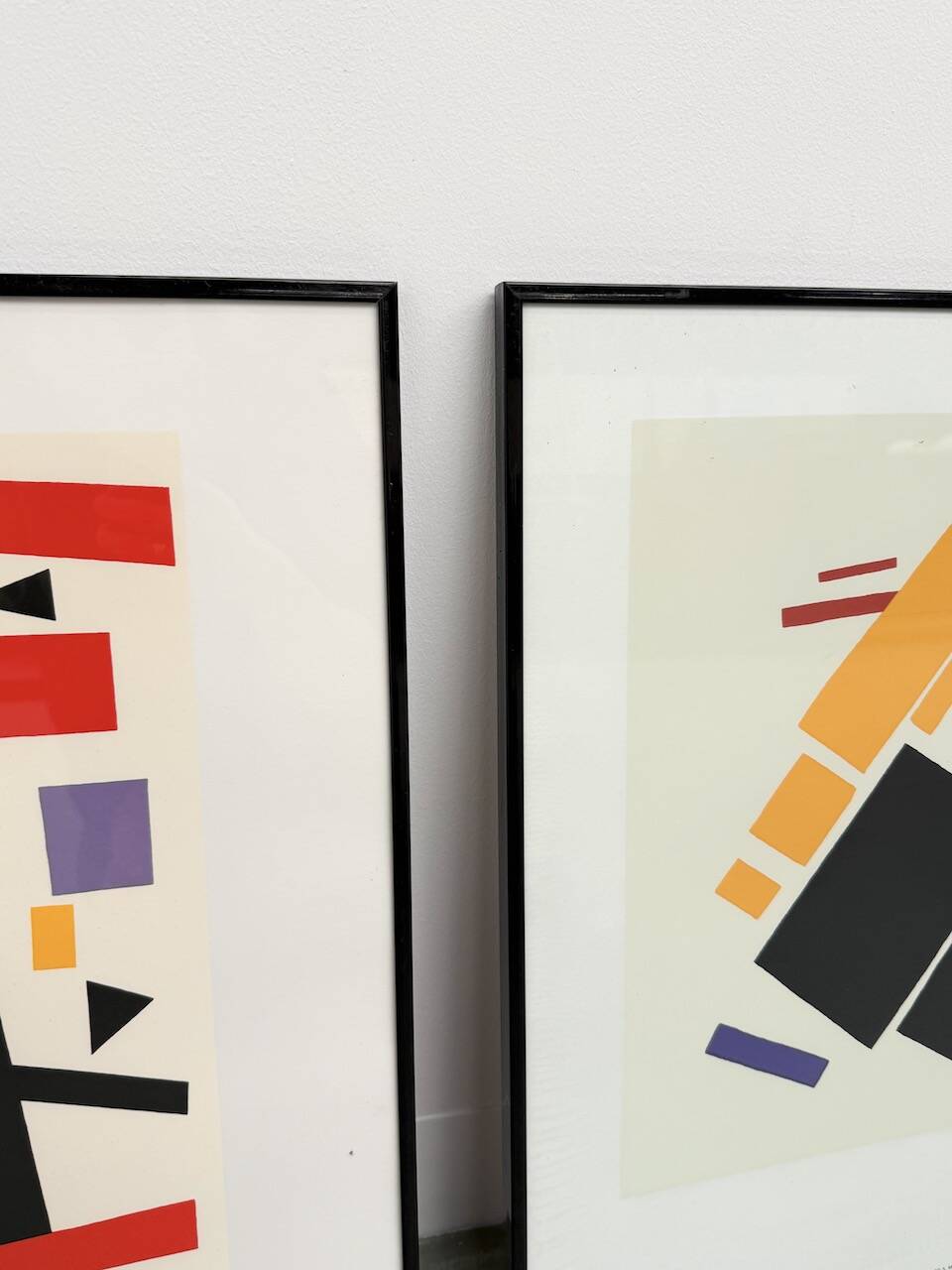 Set of 3 frames with Casimir Malevic lithographs