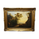Landscape. Oil on a wooden panel.