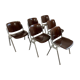 Set of 6 DSC106 dining chairs by Giancarlo Piretti for Castelli