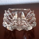 Lead crystal glass ashtray