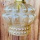 Vintage moulded glass pendant light
