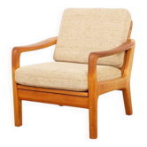 Vintage lounge armchair | Teak | Cream | Juul Kristensen