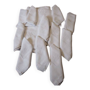 Service de table 2 nappes - serviettes