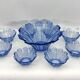Art Deco Murano glass serving bowl set of 13. Italy 1930s