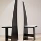 Set of 2 x chairs of corridor modernists Plywood lacquered, 1930 s